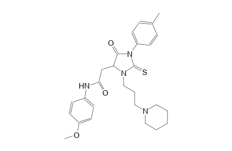 4-imidazolidineacetamide, N-(4-methoxyphenyl)-1-(4-methylphenyl)-5-oxo-3-[3-(1-piperidinyl)propyl]-2-thioxo-