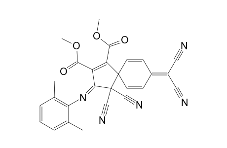 Dimethyl 5-[(2',6'-dimethylphenyl)imino]-4,4-dicyano-3-spiro-[cyclohexa-2,5-dienylidene)malonitrile-cyclopent-1-ene-1,2-dicarboxylate