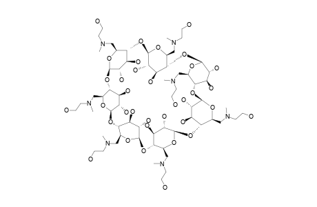 PER-6-(N-METHYL-N-(2-HYDROXYETHYL)-AMINO)-6-DEOXY-BETA-CYClODEXTRIN