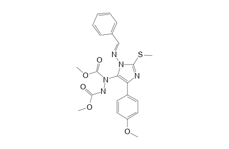 1-BENZYLIDENEAMINO-5-(1,2-DIMETHOXYCARBONYL)-HYDRAZINO-2-METHYLTHIO-4-(4-METHOXYPHENYL)-IH-IMIDAZOLE