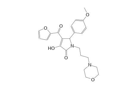 2H-pyrrol-2-one, 4-(2-furanylcarbonyl)-1,5-dihydro-3-hydroxy-5-(4-methoxyphenyl)-1-[3-(4-morpholinyl)propyl]-