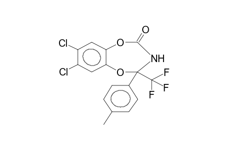 2-(4-METHYLPHENYL)-2-TRIFLUOROMETHYL-7,8-DICHLORO-2H,3H,4H-1,5,3-BENZODIOXAZEPIN-4-ONE