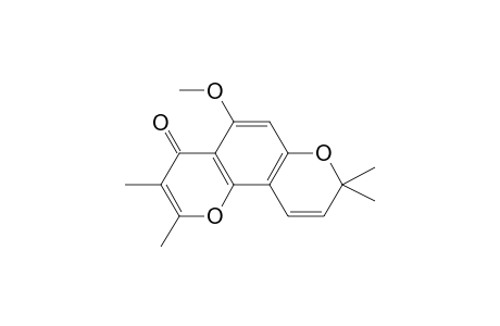 5-Methoxy-2,3,8,8-tetramethyl-4H,8H-benzo[1,2-b : 3,4-b']dipyran-4-one