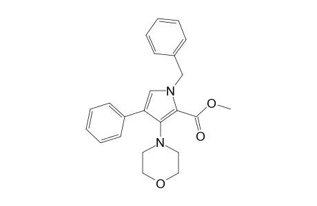 1-(benzyl)-3-morpholino-4-phenyl-pyrrole-2-carboxylic acid methyl ester