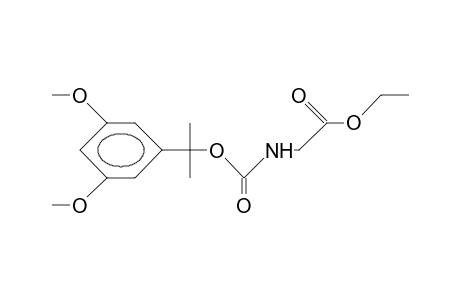 N-[1-(3,5-Dimethoxy-phenyl)-1-methyl-ethoxycarbonyl]-glycine ethyl ester