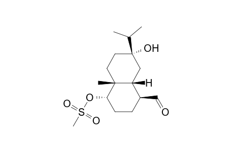 (1.alpha.,4.alpha.,4a.alpha.,7.beta.,8a.beta.)-(+-)-Decahydro7-Hydroxy-4a-methyl-7-(1-methylethyl)-4-[(methylsulfonyl)oxy]-1-naphthalenecarboxaldehyde