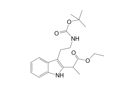 Ethyl 2-{[3'-(2"-<t-butoxycarbonyl>amino)ethyl]-1H-indol-2'-yl}-propanoate