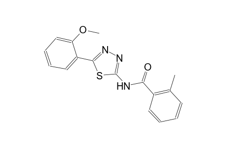N-[5-(2-methoxyphenyl)-1,3,4-thiadiazol-2-yl]-2-methylbenzamide