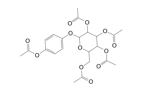 .beta.-D-Glucopyranoside, 4-(acetyloxy)phenyl, tetraacetate
