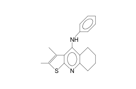 2,3-Dimethyl-4-anilino-5,6,7,8-tetrahydro-thieno(2,3-B)quinoline