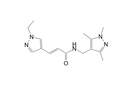 (2E)-3-(1-ethyl-1H-pyrazol-4-yl)-N-[(1,3,5-trimethyl-1H-pyrazol-4-yl)methyl]-2-propenamide