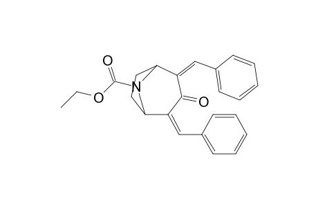 2,4-Dibenzylidene-3-oxo-8-(ethoxycarbonyl)-8-azabicyclo[3.2.1]octane