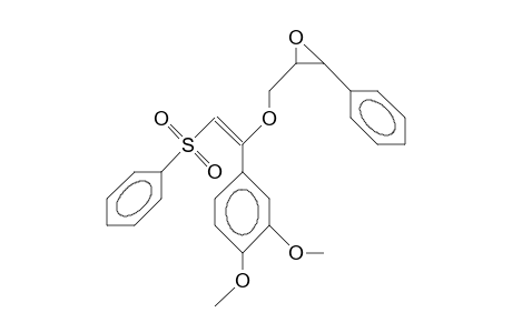 2,3-Epoxy-3-phenyl-propyl 1-(3,4-dimethoxy-phenyl)-2-phenylsulfonyl-vinyl ether