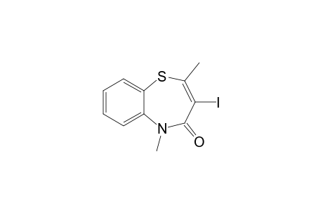 3-Iodo-2,5-dimethyl-benzo[b][1,4]thiazepin-4(5H)-one