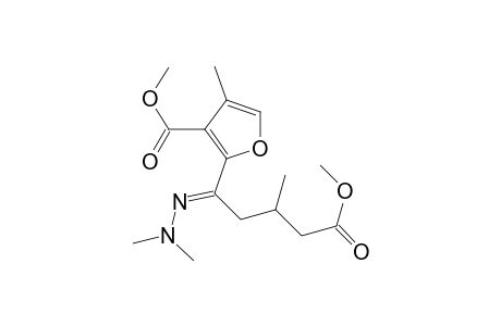 Methyl 2-[1-(Dimethylhydrazono)-4-(methoxycarbonyl)-3-methylbutyl]-4-methylfuran-3-carboxylate