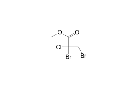 Propanoic acid, 2,3-dibromo-2-chloro-, methyl ester