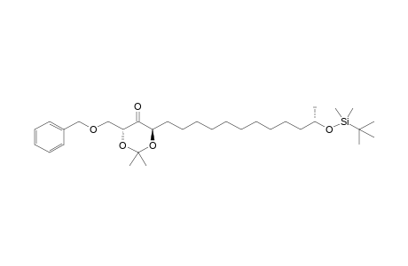 (4R,6R)-4-(benzoxymethyl)-6-[(11S)-11-[tert-butyl(dimethyl)silyl]oxydodecyl]-2,2-dimethyl-1,3-dioxan-5-one