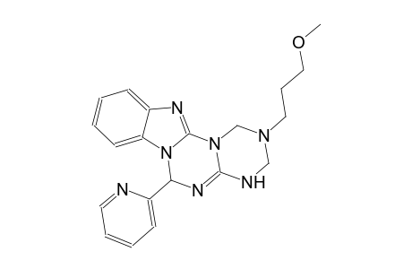 1H-[1,3,5]triazino[1',2':3,4][1,3,5]triazino[1,2-a]benzimidazole, 2,3,4,6-tetrahydro-2-(3-methoxypropyl)-6-(2-pyridinyl)-