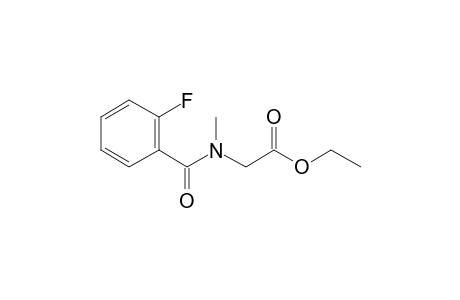 Sarcosine, N-(2-fluorobenzoyl)-, ethyl ester