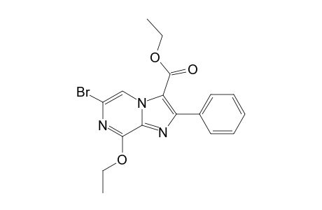 6-BrOMO-8-ETHOXY-3-ETHOXYCARBONYL-2-PHENYLIMIDAZO-[1,2-A]-PYRAZINE