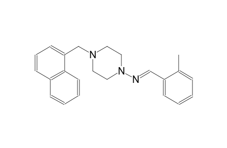 1-piperazinamine, N-[(E)-(2-methylphenyl)methylidene]-4-(1-naphthalenylmethyl)-