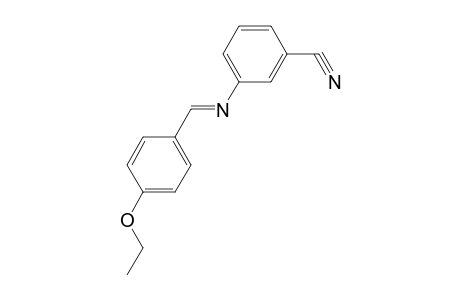 3-([(E)-(4-Ethoxyphenyl)methylidene]amino)benzonitrile