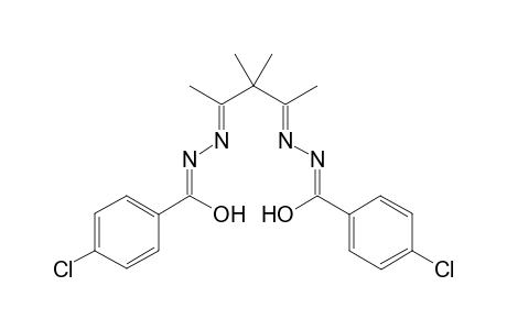 4-Chloranyl-N-[(E)-[(4E)-4-[(4-chlorophenyl)carbonylhydrazinylidene]-3,3-dimethyl-pentan-2-ylidene]amino]benzamide