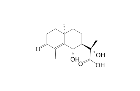 2,6-Dimethyl-10-hydroxy-9-(1-hydroxy-1-carboxy)bicyclo[4.4.0]dec-1-en-3-one