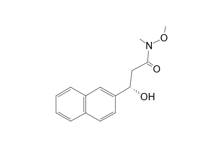 (S)-3-Hydroxy-N-methoxy-N-methyl-3-(2-naphthyl)propamide