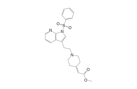METHYL_1-[2-(1-PHENYLSULFONYLPYRROLO-[2.3-B]-PYRIDIN-3-YL)-ETHYL]-PIPERIDINE-DELTA-(4,ALPHA)-ACETATE