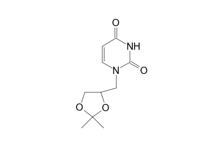 1-[(2,2-dimethyl-1,3-dioxolan-4-yl)methyl]pyrimidine-2,4-dione