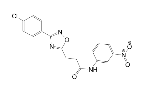 3-[3-(4-chlorophenyl)-1,2,4-oxadiazol-5-yl]-N-(3-nitrophenyl)propanamide