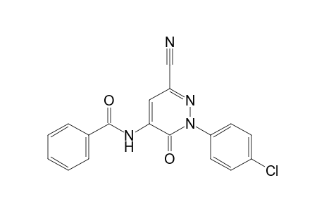 N-[2-(4-chlorophenyl)-6-cyano-3-keto-pyridazin-4-yl]benzamide