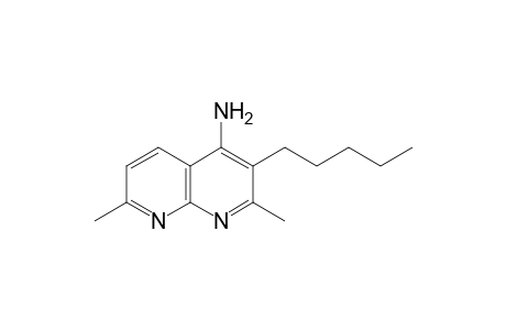 1,8-Naphthyridin-4-amine, 2,7-dimethyl-3-pentyl-