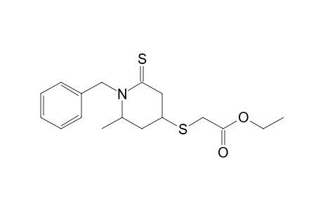 1-Benzyl-4-[(ethoxycarbonyl)methylthio]-6-methylpiperidine-2-thione