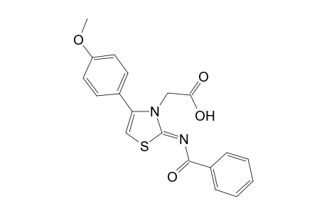 2-[2-(Benzoylimino)-4-(4-methoxyphenyl)thiazol-3(2H)-yl]acetic acid