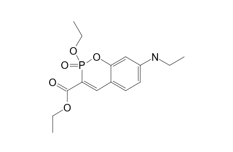 DIETHYL-7-N-ETHYLAMINO-2-ETHOXY-2-OXO-2H-1,2-BENZOXAPHOSPHORINE-3-CARBOXYLATE