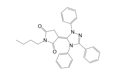 1-Butyl-3-(2',4',5'-triphenyl-2',4'-dihydro-1',2',4'-triazol-3'-ylidene)pyrrolidine-2,5-dione