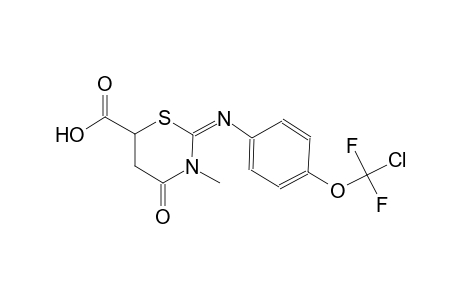2H-1,3-thiazine-6-carboxylic acid, 2-[[4-(chlorodifluoromethoxy)phenyl]imino]tetrahydro-3-methyl-4-oxo-, (2E)-