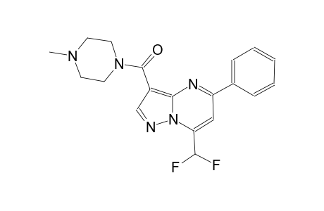 7-(difluoromethyl)-3-[(4-methyl-1-piperazinyl)carbonyl]-5-phenylpyrazolo[1,5-a]pyrimidine