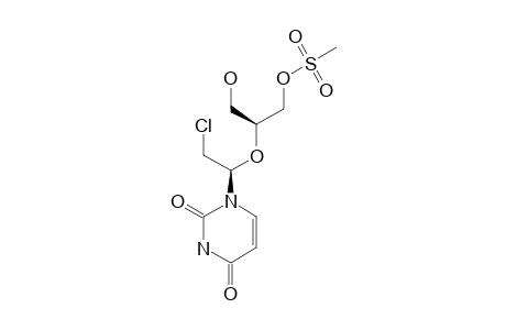 2'-CHLORO-2'-DEOXY-3'-O-(METHYLSULFONYL)-2',3'-SECOURIDINE;1-[(1R)-2-CHLORO-1-((1R)-2-HYDROXY-1-[(METHYLSULFONYLOXY)-METHYL]-ETHOXY)-ETHYL]-URACIL