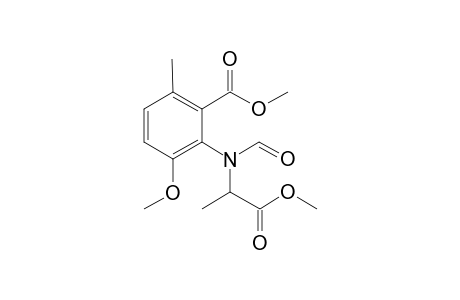 Methyl 2-[N-formyl-N-(1-methoxycarbonylethyl)amino-3-methoxy-6-methylbenzoate