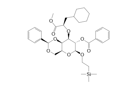 2-(TRIMETHYLSILYL)-ETHYL-O-2-O-BENZOYL-4,6-O-BENZYLIDENE-3-O-[(S)-1-(METHOXYCARBONYL)-2-CYCLOHEXYLETHYLOXY]-BETA-D-GALACTOPYRANOSIDE