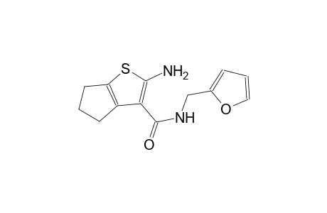 2-amino-N-(2-furylmethyl)-5,6-dihydro-4H-cyclopenta[b]thiophene-3-carboxamide