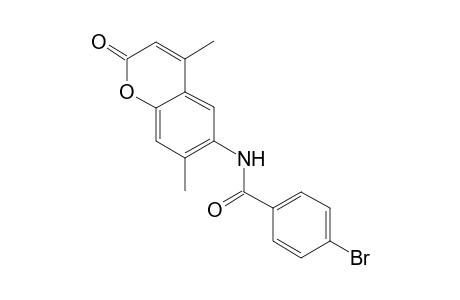 4-Bromo-N-(4,7-dimethyl-2-oxo-2H-chromen-6-yl)-benzamide