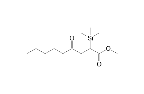Methyl 4-oxo-2-(trimethylsilyl)nonanoate