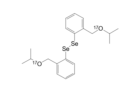 [(17)-O]-LABELED-BIS-[2-(ISOPROPOXYMETHYL)-PHENYL]-DISELENIDE