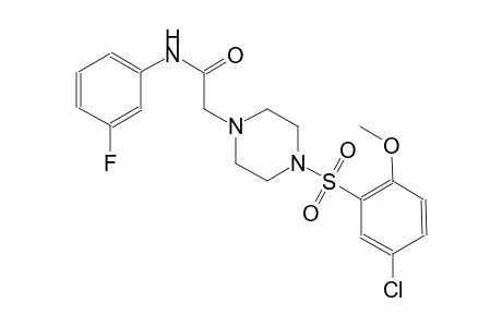 1-piperazineacetamide, 4-[(5-chloro-2-methoxyphenyl)sulfonyl]-N-(3-fluorophenyl)-