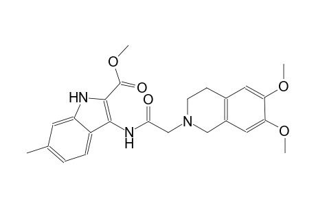 methyl 3-{[(6,7-dimethoxy-3,4-dihydro-2(1H)-isoquinolinyl)acetyl]amino}-6-methyl-1H-indole-2-carboxylate