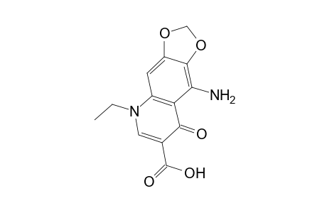 9-Amino-5,8-dihydro-5-ethyl-8-oxo-1,3-dioxolo[4,5-G]quinoline-7-carboxylic acid